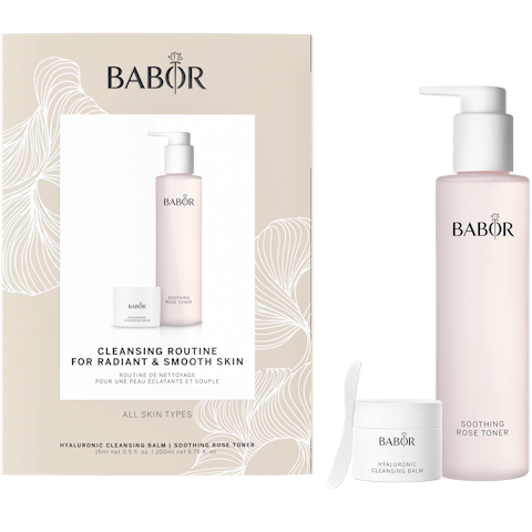 BABOR Hyaluronic Cleansing Balm & Rose Toner Set 401845 (2 pieces in the set)